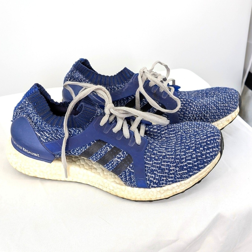 Adidas Ultra Boost 3.0 Blue Knit Running Shoes Size 9.5‎ Men's Athleisure